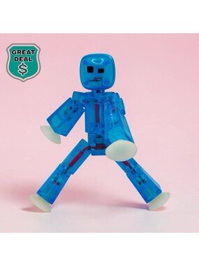 Stikbot, Translucent Light Blue Stikbot Figure, 3 Inches Zing